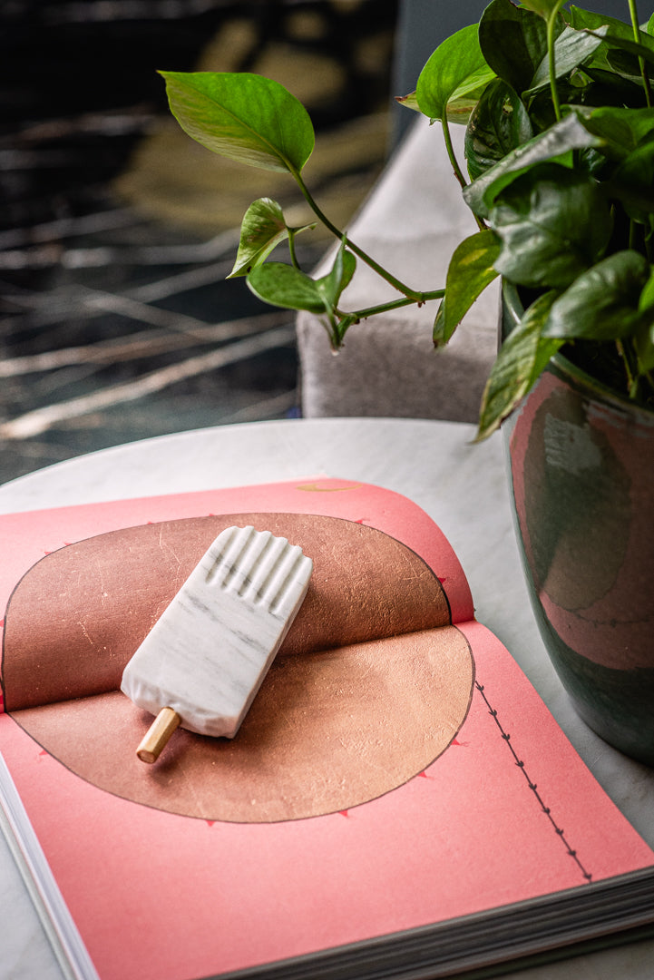 Paleta helada de mármol